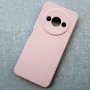 Чехол для Xiaomi Redmi A3, Silicone Case, с логотипом, розовый песок
