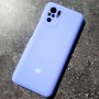 Чехол на смартфон Xiaomi Redmi Note 10 4G / Note 10S, Silicone Case с логотипом, фиолетовый