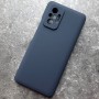 Чехол для Xiaomi Redmi Note 10 Pro, Silicone Case, темно-сине-серый матовый