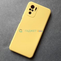 Силиконовый чехол для Xiaomi RedMi Note 10, желтый