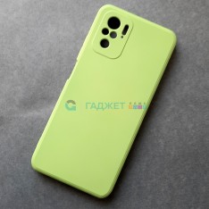 Силиконовый чехол для Xiaomi RedMi Note 10, светло-зеленый