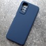 Чехол для Xiaomi Redmi Note 11 4G / Note 11S, Silicone Case, темно-синий