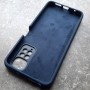 Чехол для Xiaomi Redmi Note 11 4G / Note 11S, Silicone Case, темно-синий