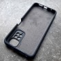 Чехол для Xiaomi Redmi Note 11 4G / Note 11S, Silicone Case, темно-сине-серый матовый