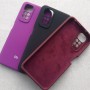 Чехол для Xiaomi Redmi Note 11 4G / Note 11S, Silicone Case с логотипом, темно-фиолетовый
