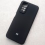 Чехол для Xiaomi Redmi Note 11 4G / Note 11S, Silicone Case с логотипом, черный
