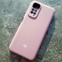 Чехол для Xiaomi Redmi Note 11 4G, Silicone Case, с логотипом, св. марсала