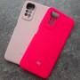 Для Xiaomi Redmi Note 11 4G / Note 11S чехол, Silicone Case, с логотипом, неоново-розовый