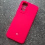 Для Xiaomi Redmi Note 11 4G / Note 11S чехол, Silicone Case, с логотипом, неоново-розовый