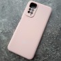 Чехол для Xiaomi Redmi Note 11 4G, Silicone Case, с логотипом, розовый песок