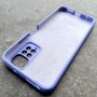 Чехол для Xiaomi Redmi Note 11 4G / Note 11S, Silicone Case с логотипом Mi, фиолетовый