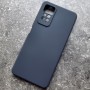 Чехол для Xiaomi Redmi Note 11 Pro, Silicone Case, темно-сине-серый матовый