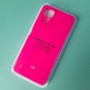 Чехол для Xiaomi Redmi Note 11 Pro 4G / Note 11S Pro 5G, Silicone Case с логотипом Mi, ноеоново-розовый