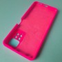 Чехол для Xiaomi Redmi Note 11 Pro 4G / Note 11S Pro 5G, Silicone Case с логотипом Mi, ноеоново-розовый