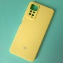 Чехол для Xiaomi Redmi Note 11 Pro 4G / Note 11S Pro 5G, Silicone Case с логотипом Mi, желтый
