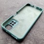 Чехол для Xiaomi Redmi Note 11 4G / Note 11S, Silicone Case с логотипом Mi, бледный ментол