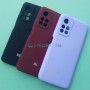 Чехол для Xiaomi Redmi Note 11, Silicone Case с логотипом Mi, марсала