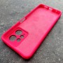Чехол для Xiaomi Redmi Note 12 4G, Silicone Case, с логотипом, неоново-розовый