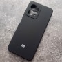 Чехол для Xiaomi Redmi Note 12 4G, Silicone Case, с логотипом, черный