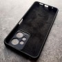 Чехол для Xiaomi Redmi Note 12 4G, Silicone Case, с логотипом, черный
