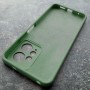 Чехол для Xiaomi Redmi Note 12 4G, Silicone Case, с логотипом, темно-зеленый