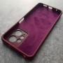 Чехол для Xiaomi Redmi Note 12 4G, Silicone Case, с логотипом, марсала