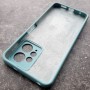 Чехол для Xiaomi Redmi Note 12 4G, Silicone Case, с логотипом, ментоловый