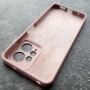 Чехол для Xiaomi Redmi Note 12 4G, Silicone Case, с логотипом, розовый песок