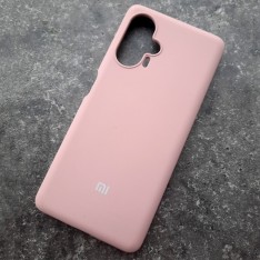 Чехол для Xiaomi Redmi Note 12 Turbo / Poco F5 5G, Silicone Case, с логотипом, розовый песок