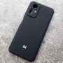 Чехол для Xiaomi Redmi Note 12S 4G, Silicone Case, с логотипом, черный