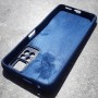 Чехол для смартфона Xiaomi Redmi Note 12 Pro 4G / Note 11 Pro, Silicone Case с логотипом Mi, темно-синий