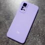 Чехол на телефон Xiaomi Redmi Note 12 Pro 4G / Note 11 Pro, Silicone Case с логотипом Mi, фиолетовый