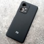 Чехол для Xiaomi Redmi Note 12 Pro + 5G / Poco X5 5G, Silicone Case, с логотипом, черный