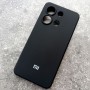 Чехол для Xiaomi Redmi Note 13 4G, Silicone Case, с логотипом, черный