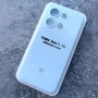 Чехол для Xiaomi Redmi Note 13 4G, Silicone Case, с логотипом, голубой