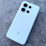 Чехол для Xiaomi Redmi Note 13 4G, Silicone Case, с логотипом, голубой