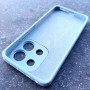 Чехол для Xiaomi Redmi Note 13 4G, Silicone Case, с логотипом, голубой