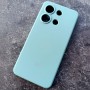 Чехол для Xiaomi Redmi Note 13 4G, Silicone Case, с логотипом, ментоловый