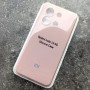 Чехол для Xiaomi Redmi Note 13 4G, Silicone Case, с логотипом, розовый песок