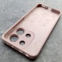 Чехол для Xiaomi Redmi Note 13 4G, Silicone Case, с логотипом, розовый песок