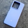 Чехол для Xiaomi Redmi Note 13 5G, Silicone Case, с логотипом, фиалковый