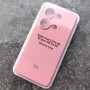 Чехол для Xiaomi Redmi Note 13 Pro 4G, Silicone Case, с логотипом, розовый