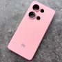 Чехол для Xiaomi Redmi Note 13 Pro 4G, Silicone Case, с логотипом, розовый