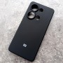 Чехол для Xiaomi Redmi Note 13 Pro 4G, Silicone Case, с логотипом, черный