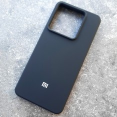 Чехол для Xiaomi Redmi Note 13 Pro 5G / Poco X6 5G, Silicone Case, с логотипом, черный