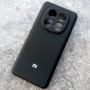 Чехол для Xiaomi Redmi Note 14 Pro 4G, Silicone Case, с логотипом, черный