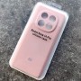 Чехол для Xiaomi Redmi Note 14 Pro 4G, Silicone Case, с логотипом, розовый
