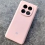 Чехол для Xiaomi Redmi Note 14 Pro 4G, Silicone Case, с логотипом, розовый