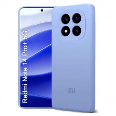 Чехол для Xiaomi Redmi Note 14 Pro Plus 5G, Silicone Case, с логотипом, фиалка
