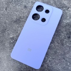 Чехол для Xiaomi Redmi Note 14S, Silicone Case, с логотипом, фиалка
